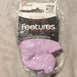 Feetures High Performance Cushion No Show Tab Socks - Purple Orchid - SMALL